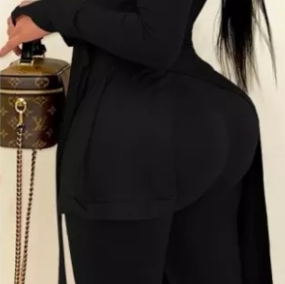 Autumn 2pc legging set-black - Picture 2 of 3